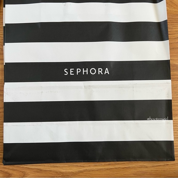 🖤🤍Set of 4 Large Sephora Black & White Stripe Bags🤍🖤 - Picture 6 of 6